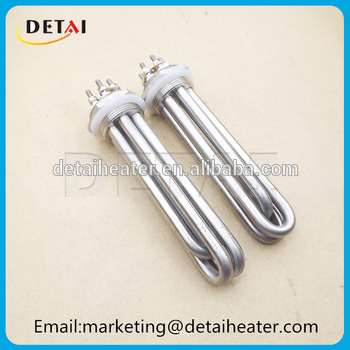 Detai 380v 6kw 3 phase spare parts water heating element
