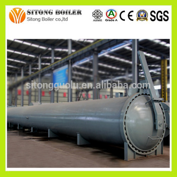 Horizontal Industrial Autoclave for Rubber Wood Drying Autoclave Kettle