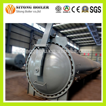 China Factory Supply Liminated Glass Horizontal Food Autoclave Industrial