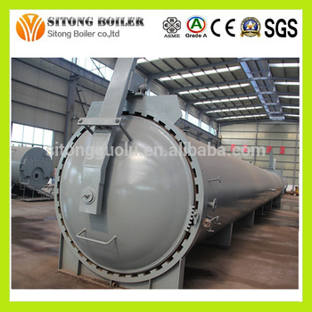 Horizontal Large Autoclaved Aerated Concrete Autoclave AAC Plant Machine