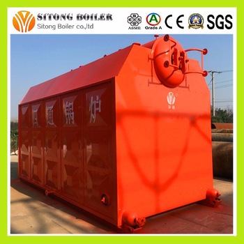 wood fired industrial water tube szl steam boiler