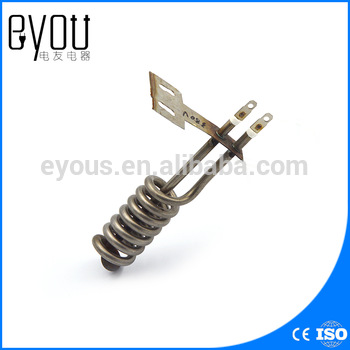 spiral electric heat tube, coiled air heating element with steel sheet