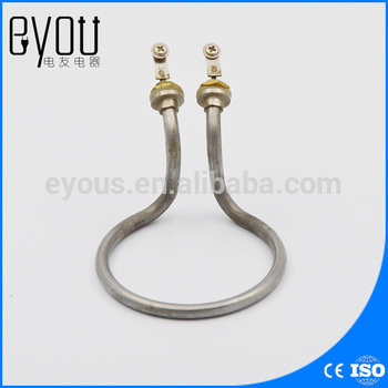 duck type immersion heater tube, water heating element