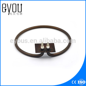 baking pan heating element, coil heater tube with steel sheet