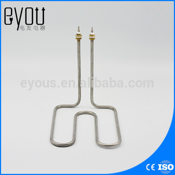 reverse bend W type immersion heater element, straight-bend water heating tube