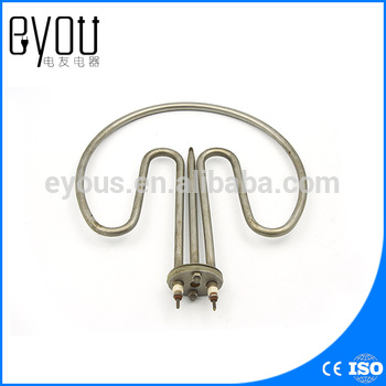 round cap butterfly type boiler electric heating pipe with the sensor, fan-shaped heating element for towel cart