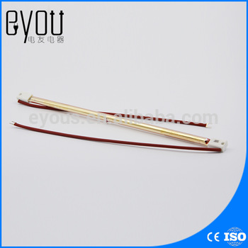 350mm 1000W gold-plated halogen element heater,shoes machine infrared lamp,integration ceiling bath bully with gold light