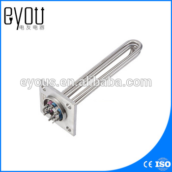 6000W/9000W/12000KW 105*105mm stainless 304 flange heating tube for oil temperature machine,good quality SS304 heating element