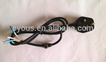 UK plug 13A power cable U K standards power cord Europe wire British power line