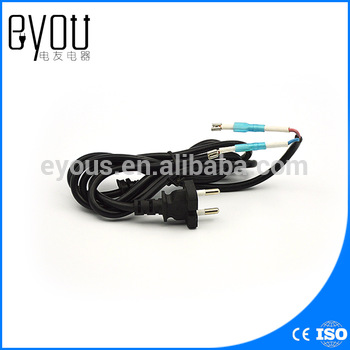 Y002 K Korea power cord 6A round plug pins power line Europe pin power wire
