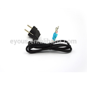 European power cords Europe pin wire Korea French power cable France power line pipe head plug wire