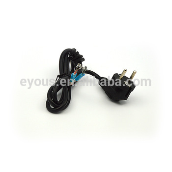 European power cords Europe pin wire Korea French power cable France power line pipe head plug wire