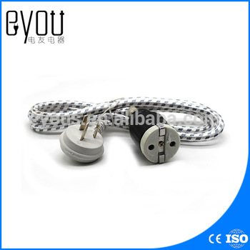 3X0.75 mm2 gray white weave power cable for electric kettle
