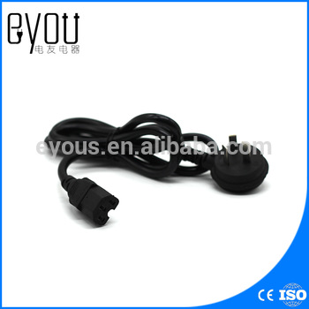 3X1.0 mm2 3-pin and round head power cords, copper cord wire