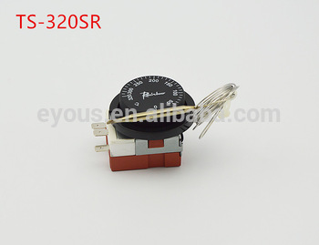 50 -320 degree Celsius Korea Rainbow thermostat TS-320S R,3-feet tempering switch,adjustable temperature controller