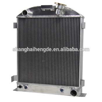 Manufacture supply ALL ALUMINUM RADIATOR 28 29 30 31 for FORD MODEL A CHEVY V8 SHROUD FAN