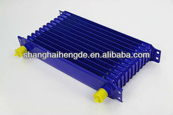 Universal oil cooler 18 rows 255 137 50MM hydraulic oil cooler with 24v fan