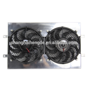 Aluminium Radiators Shroud fans for FOR CHEVY GM CARS years 63 64 65 66 67 68 aluminium shroud