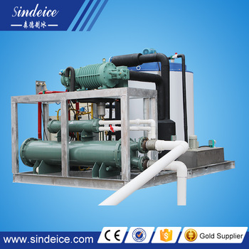2017 resonable high quality best price 30T 24hours flake ice machine equipped with stainless steel evaporator for sale