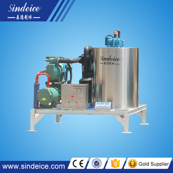 Commercial 4 ton Flake Ice making Machine for poultry slaughtering preservation