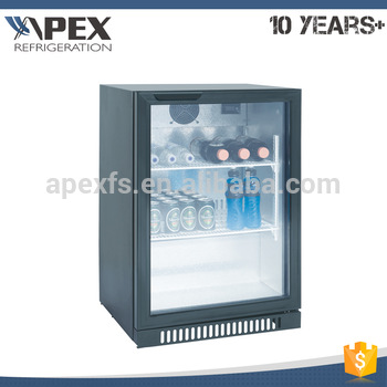 Customized Beer Bottle Back Bar Glass Door Mini Fridge Customized Beer Bottle Back Bar Glass
