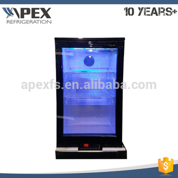 China suppliers adjustable chromed wire shelf mini bar refrigerator back bar cooler