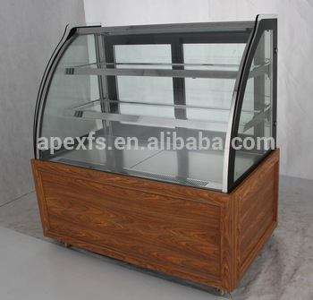 Luxury style <font color='red'>cake</font> <font color='red'>display</font> <font color='red'>showcase</font> <font color='red'>pastry</font> <font color='red'>cooler</font> with Embrabo compressor
