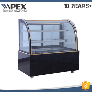 High speed cooling imported Embraco compressor commercial showcase cake display refrigerator