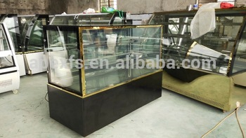 1200mm Black marble cake display showcase