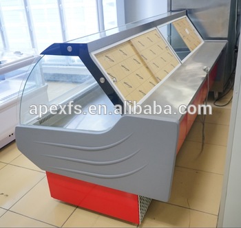 Deli refrigerator for supermarket