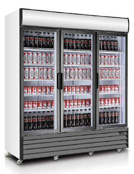 Three Swing Glass Door Freezer Commercial Uprighrt Freezer