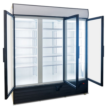 Three Swing Glass Door Freezer Commercial Uprighrt Freezer
