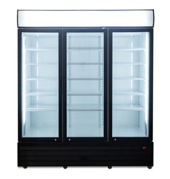 3 door commercial upright display freezer convenience store freezer