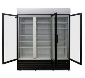 3 door commercial upright display freezer convenience store freezer