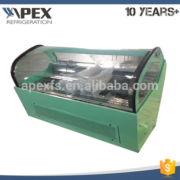 Made in china R404a glass sliding door ice cream display popsicle freezer chiller