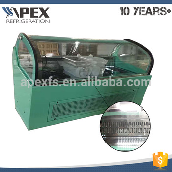 New goods fan blowing system gelato cabinet freezer automatic defrost system ice cream chiller