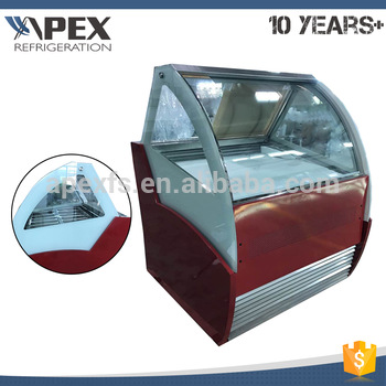R404a refrigerant N ST climate type ice cream refrigerated freezer optional gelato cabinet