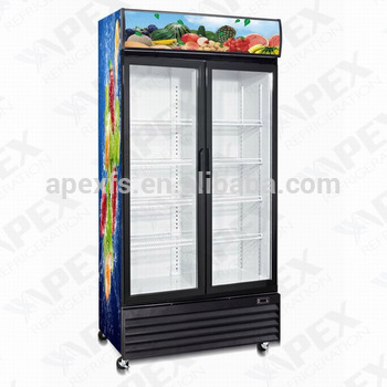 1000L Digital control Upright Beverage Cooler with canopy