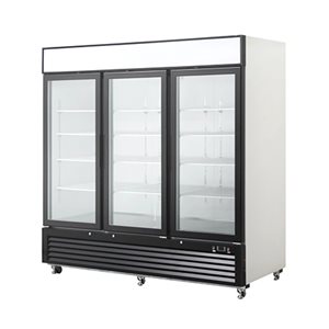 Three door Supermarket Triple Hinge Door Beverage Showcase Cooler