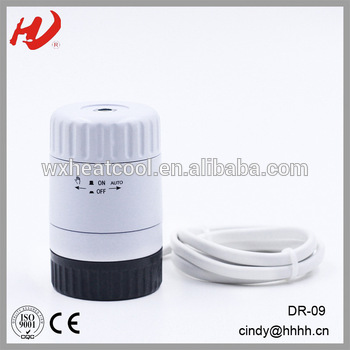 Electric thermal actuators with built in imported wax sensor