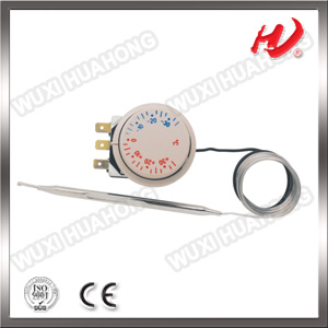 L type refrigerator capillary coil for temperature control