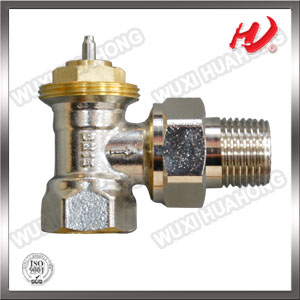 Valve for thermostatic head angle valve