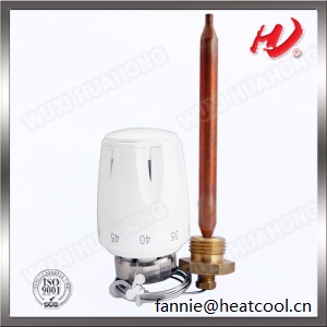 Thermostatic head for floor heat system