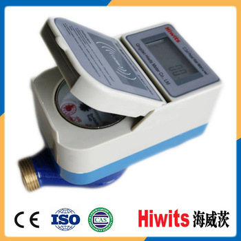 Hiwits IC RF card prepaid intelligent smart water meters with multiple parameter