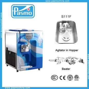 Pasmo 3 flavor soft ice cream machine make high overrun S111F