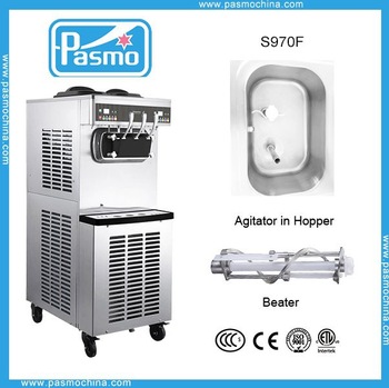 Pasmo S970F Italian ice cream machine floor model with imported compressor