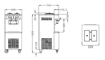 Pasmo ice cream manufacturing equipment S520F CE ETL agitator