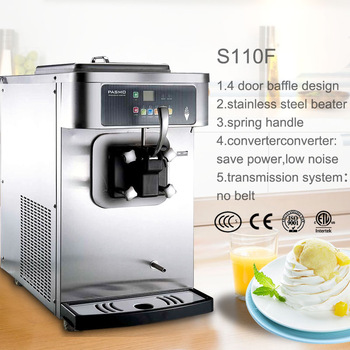 S110F <font color='red'>one</font> flavor agitato CE ETL table top <font color='red'>ice</font> <font color='red'>cream</font> <font color='red'>machine</font>