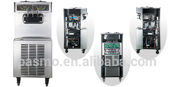 Cheap 3 flavor fruit sundae ice cream making machine frozen yogurt machine