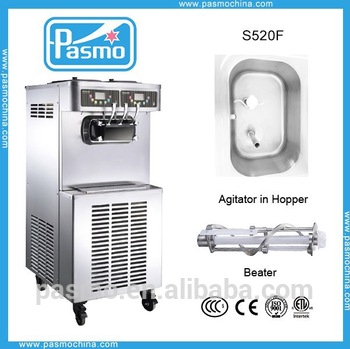Pasmo best seller ice cream machine S520 with 2 1 twist CE LFGB ETL